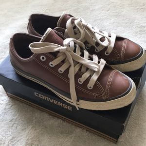 Leather Converse